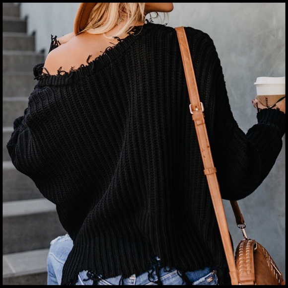 Distressed Sweater - Picture 2 of 5